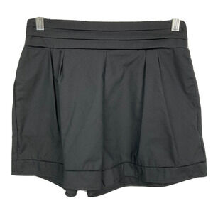 Ya Los Angeles Shorts Womens Sz M Black Cotton High Waisted Pull On‎ Pleated